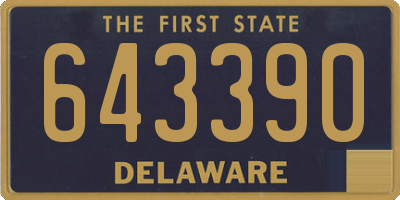 DE license plate 643390