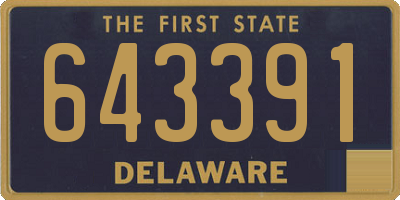 DE license plate 643391