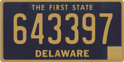 DE license plate 643397