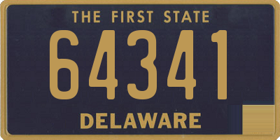 DE license plate 64341