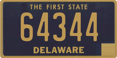 DE license plate 64344