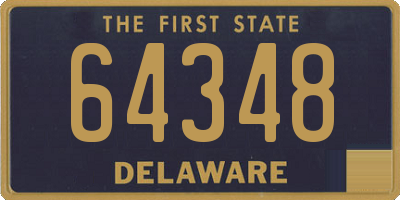 DE license plate 64348