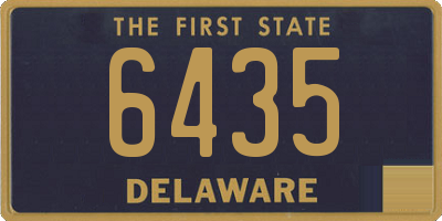 DE license plate 6435