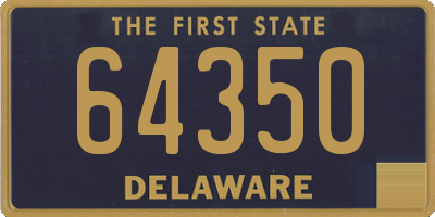 DE license plate 64350