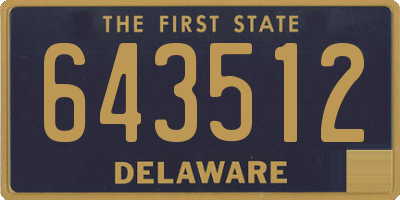 DE license plate 643512