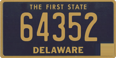 DE license plate 64352