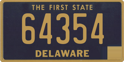 DE license plate 64354