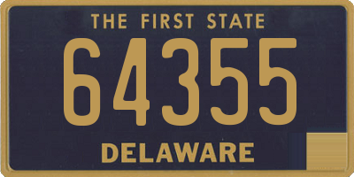 DE license plate 64355