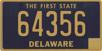 DE license plate 64356