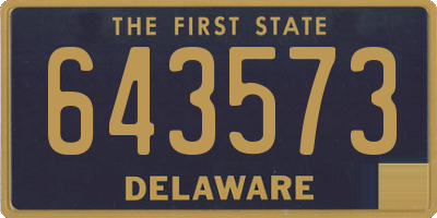 DE license plate 643573
