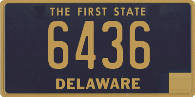 DE license plate 6436