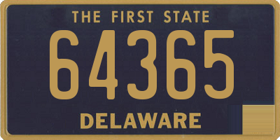 DE license plate 64365