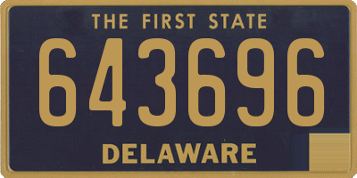 DE license plate 643696