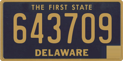DE license plate 643709