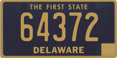 DE license plate 64372