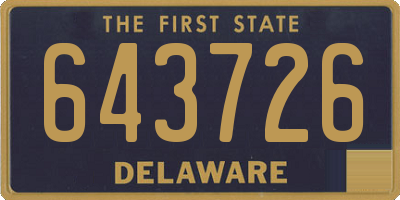 DE license plate 643726