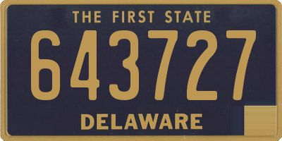 DE license plate 643727