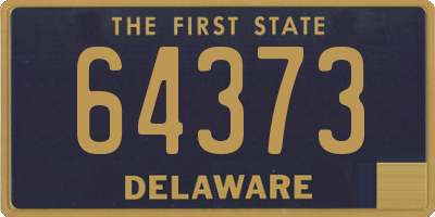 DE license plate 64373