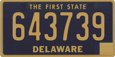 DE license plate 643739