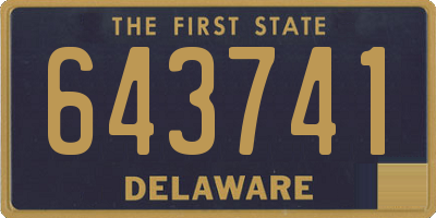 DE license plate 643741