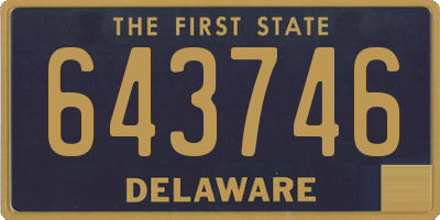 DE license plate 643746
