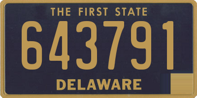 DE license plate 643791