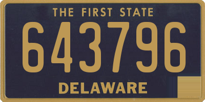 DE license plate 643796