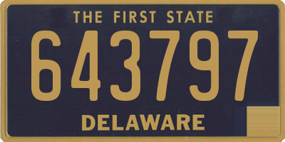 DE license plate 643797