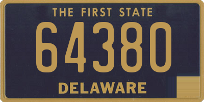 DE license plate 64380