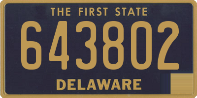 DE license plate 643802