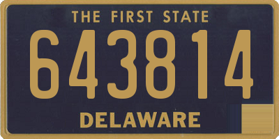 DE license plate 643814