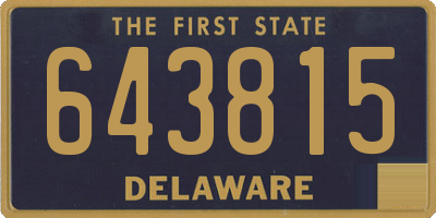 DE license plate 643815