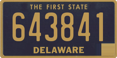 DE license plate 643841