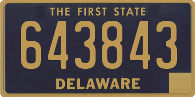DE license plate 643843