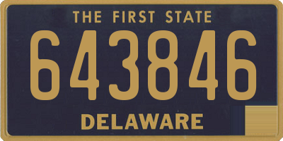 DE license plate 643846