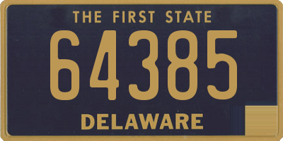 DE license plate 64385