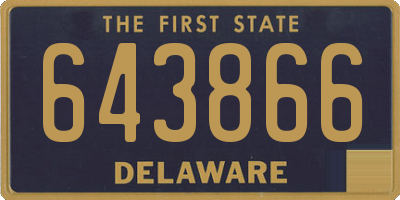 DE license plate 643866
