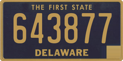 DE license plate 643877