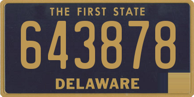 DE license plate 643878