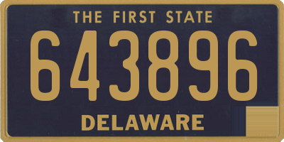 DE license plate 643896