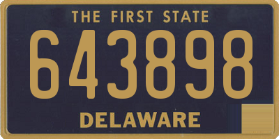 DE license plate 643898