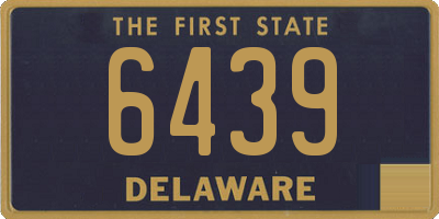 DE license plate 6439