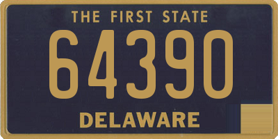 DE license plate 64390