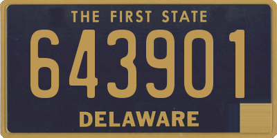 DE license plate 643901