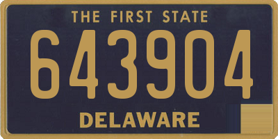 DE license plate 643904