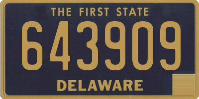 DE license plate 643909