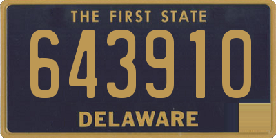 DE license plate 643910