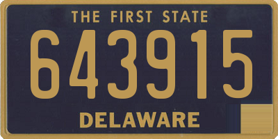 DE license plate 643915