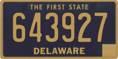 DE license plate 643927