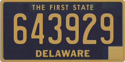 DE license plate 643929